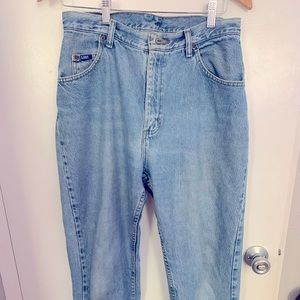 Lee straight leg cropped mom jeans